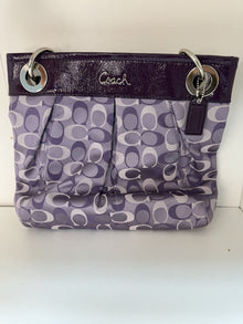  Coach Purple Cloth Shoulder Bag