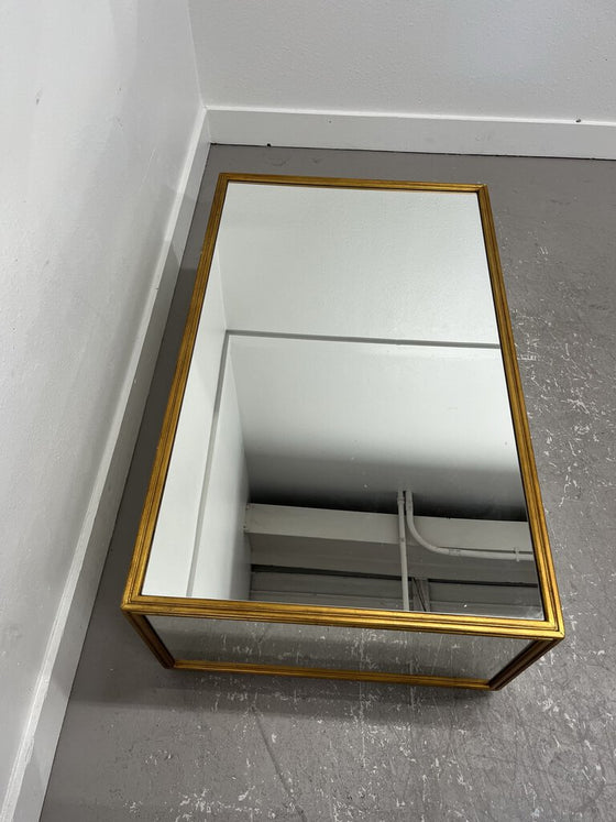 Mirrored with Gold Trim