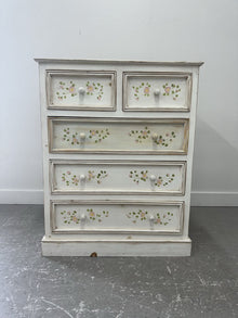  5 Drawer Hand Painted Pine