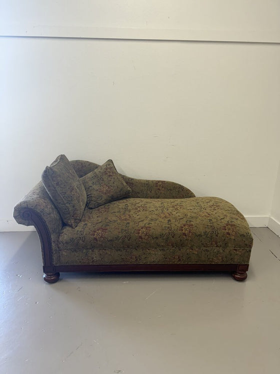 Paisley Fabric Chaise Lounge