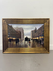  "Busy Avenue" Oil on Canvas Framed Art