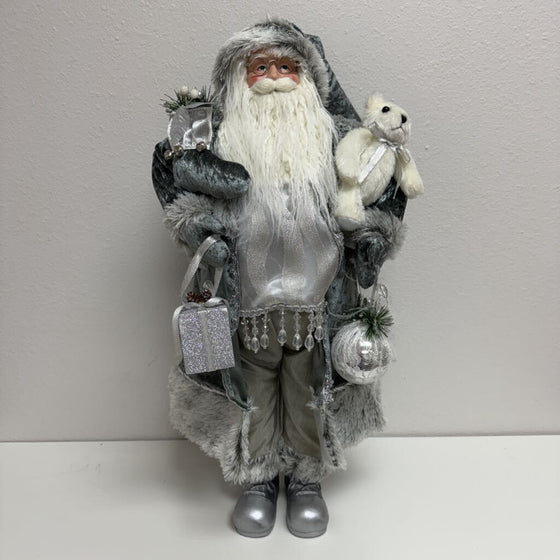 Woodland Fur Coat Santa Doll