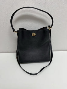  Coach Charlie Leather Pebble Bucket Handbag