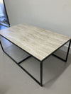 Metal and Marble Coffee Table