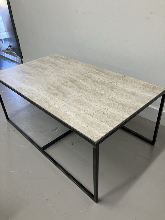 Metal and Marble Coffee Table