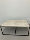 Metal and Marble Coffee Table