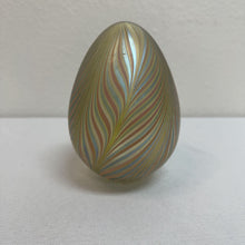  Signed Hand-Blown Egg Paperweight