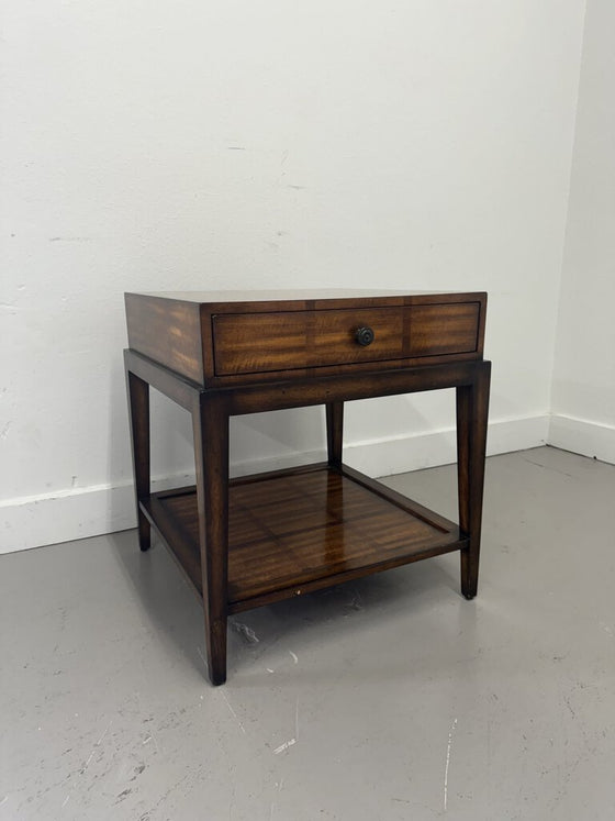 Inlaid Checkered, 1 Shelf, 1 Drawer