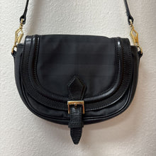  Check Nylon and Leather Crossbody