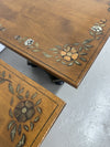 Pair of Painted Pedestal Tables