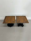 Pair of Painted Pedestal Tables