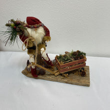  Santa w/ Wagon of Pinecones