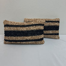  Striped Lumbar Pillow Set