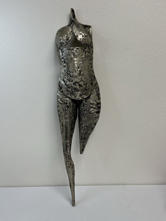 Nude Bust Pewter Wall Art