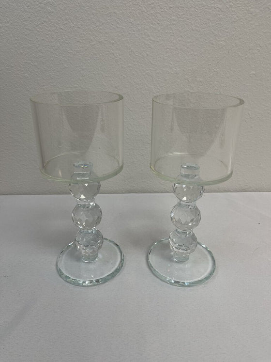 Crystal Prism Candleholders (Set of 2)