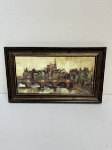  Paris Bridge Landscape Framed Art