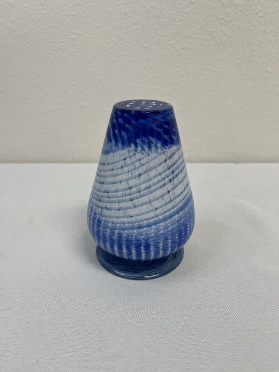 Art Glass Blue Vase