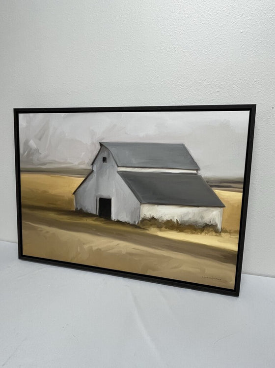 "Wooden Wonder" Barn Framed Canvas