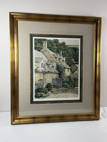  "Cotswolds Lane " Lithograph Framed Art