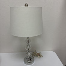  Glass & Chrome Base Lamp