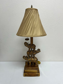  Stacked Elephants on Books Lamp