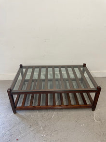  Oak & Glass Coffee Table