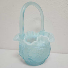  Ruffled Satin Glass Basket