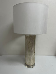  Ridley Silver Faux Log Lamp