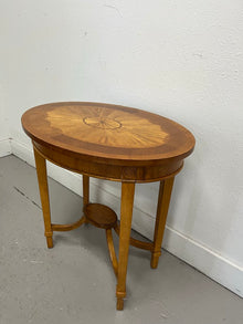  Accent Table with Inlaid Starburst
