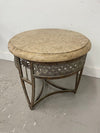 Marble & Iron Accent Table