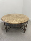 Marble & Iron Coffee Table