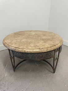  Marble & Iron Coffee Table