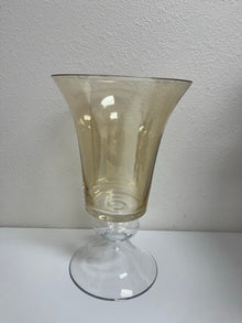  Amber Hurricane Vase