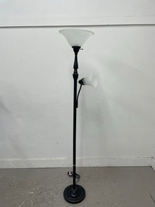  2 Light Metal Torchiere Floor Lamp