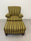 Upholstered Chair & Ottoman