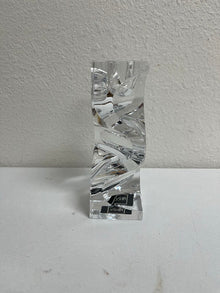  Miska Platinum Prism Crystal Candle Holder