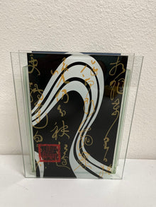  Chinese Medallion Glass Vase