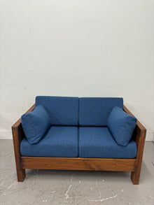  Wood & Upholstered Loveseat