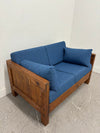 Wood & Upholstered Loveseat