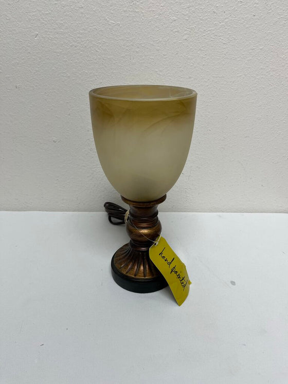 Tuscan Hand Painted Glass Lamp