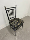 Wooden Ebonized Regency Style Accent Chair
