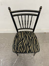 Wooden Ebonized Regency Style Accent Chair