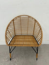 Bamboo & Metal Accent Chair