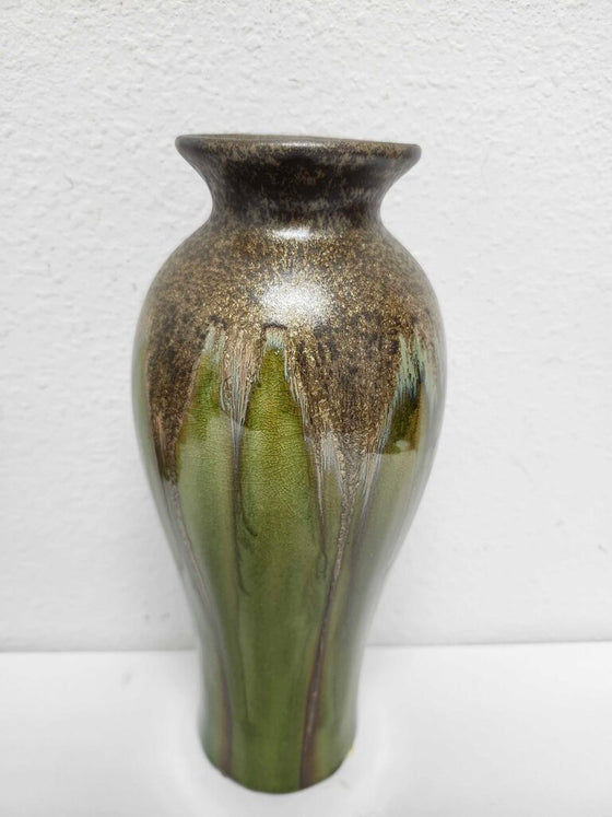 Metallic Drip Glaze Vase
