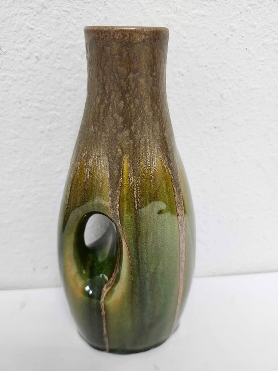 Metallic Drip Glaze Vase