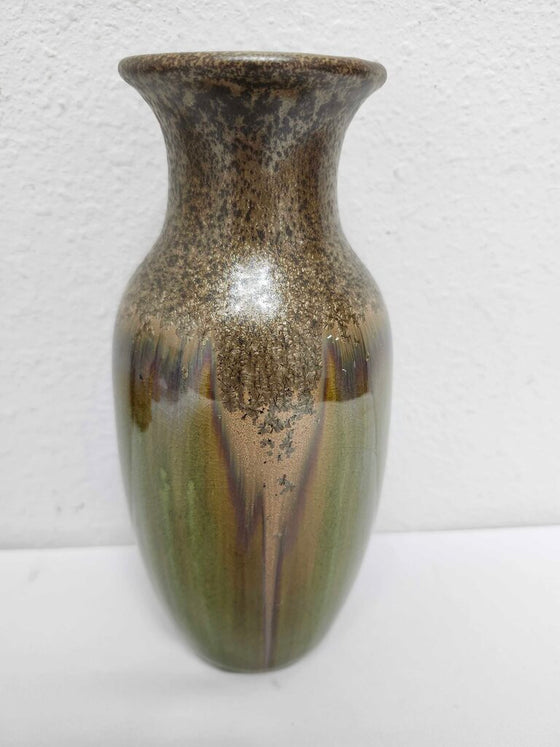 Metallic Drip Glaze Vase
