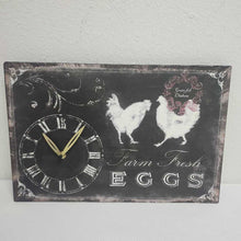  "Farm Fresh Eggs" Wall Clock