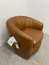 Omnia "Calista" Leather Swivel Chair