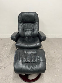  Lane Leather Recliner and Ottoman