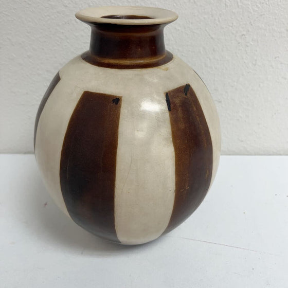 Striped Pottery Vase
